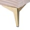 Baxton Studio Abberton Modern and Contemporary Light Pink Velvet and Gold Metal Queen Size Panel Bed 220-12852-ZORO - alternate 4